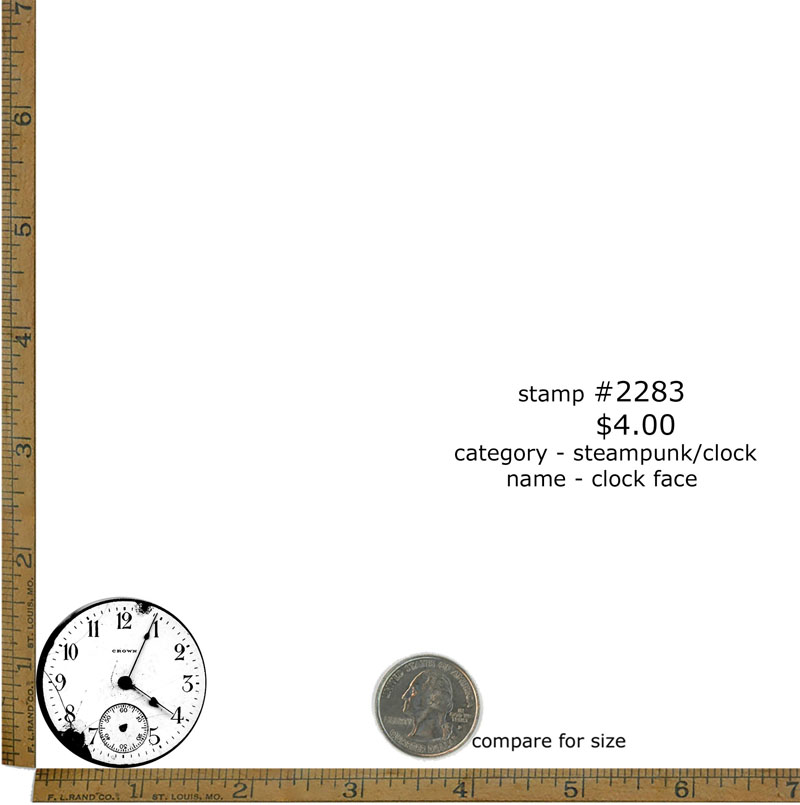 #2283 - Clock Face - Steampunk/Clock